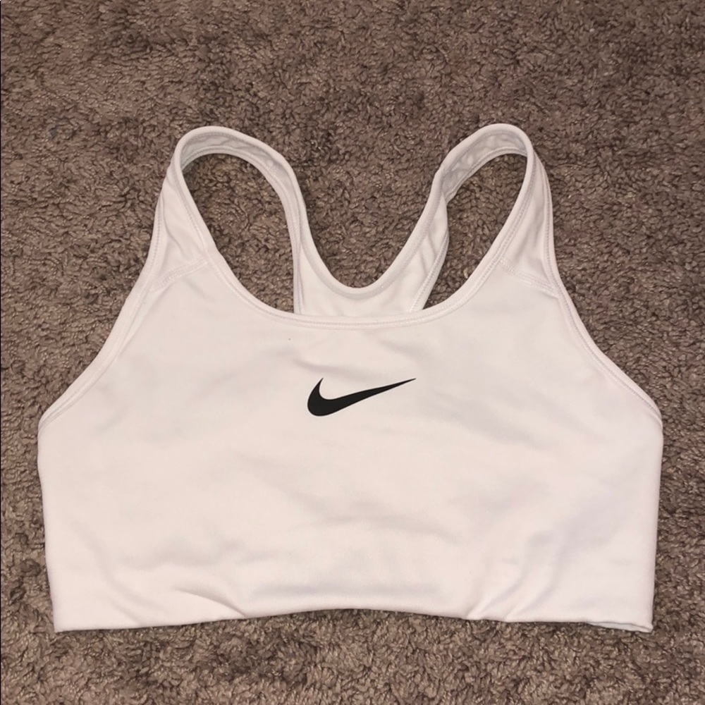 Nike White Sports Bra